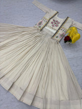 Prisha Creation Beige Embroidered Anarkali Dress with Jacket – Elegant Ethnic Wear